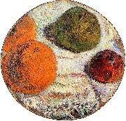 Paul Gauguin, Tambourin decore des fruits